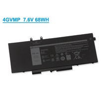 호환용 델 Latitude 5400 5500 3540 P84FP42E 노트북 배터리 4GVMP, 4GVMP 68Wh