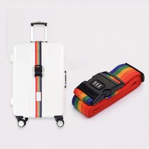 캐리어 벨트 비밀번호 잠금장치 여행 가방 버클 스트랩 자물쇠 네임택 1P, 상품선택, 레인보우