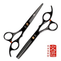 YJ 카쇼 프리미엄 미용가위 헤어컷가위 틴닝가위 숱가위 A375 512128EA, 영진쿠팡 숱가위