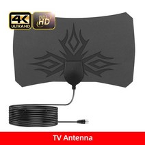 글로벌 디지털 TV 용 8K 4K 안테나 1080P 25DB RV 야외 자동차 실내 채널 고 이득 부스터 HD, [03] Only Antenna