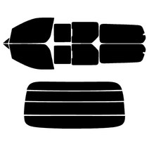 현대 그랜드스타렉스 (07년~21년) 측후면 썬팅필름, 12인승 미닫이, RTF-7S 25 (연함)