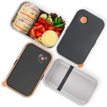 점심 도시락 친환경 식품 용기 Bento 전자 레인지 어린이를위한 점심 도시락 건강 식품 상자 도시락 식사보온보냉가방 보온도시락통, 밝은 노란색