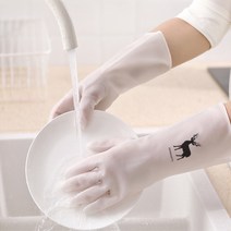 [에이스]다용도 고무장갑 화이트 10개, 대(L)