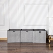 부직포 리빙박스 서랍식 천 수납함 폴딩박스, 베이지 30*30*30cm(29L)
