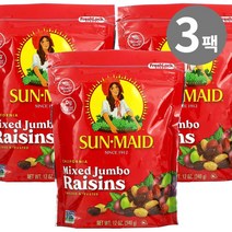 Sun-Maid 썬메이드 건포도 캘리포니아 믹스 점보 레이즌 12개입 3개