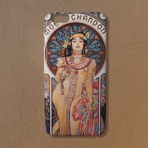 [무광]알폰스 무하 모엣 샹동 드라이 임페리얼 명화 휴대폰 케이스/애플 아이폰 감성 케이스 추천, 아이폰6, 선택옵션