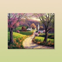 votgl diy 페인팅 명화그리기 그림그리기유화그리기세트40 x 50cm, 08 봄