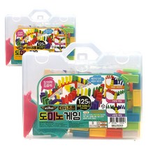 엠티코리아-더위즈몬 도미노게임 125칩 (색상랜덤)