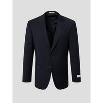 로가디스 로가디스 GLUXE 네이비 울 혼방 모헤어 솔리드 레귤러핏 정장 재킷 (RX2401NB1R)