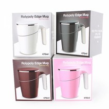 오슬로롤리폴리 진공 엣지머그 브라운470ml 텀블러 스테인레스 스텐 스댕 보온 보냉 물통 보틀