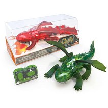 HEXBUG 리모컨 드래곤 아동용 충전식 로봇 장난감 조절 가능한 피규어 STEM 만 8세 이상 남아 및 여아용 은 다를 수 있음, 02 이전 버전
