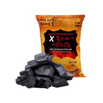 몬스터캠핑숯 3kg x 1개 점화탄 캠핑숯 바베큐숯 참숯