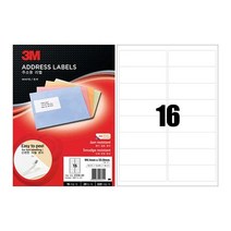 제이엘365 라벨지 우편발송라벨3M 일반형 주소용라벨 16칸 100매340983405343ea, jl365mall 본상품선택