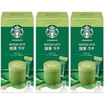 일본 녹차 말차가루 네슬레 스타벅스 프리미엄 믹스 라떼 스틱 커피 4p × 3상자, 말차 라떼