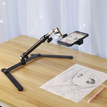 비파괴 북스캐너 거치대 조명 스탠드 휴대폰 스마트폰, 브래킷(6cm 링라이트) +손떨림 방지 카메라