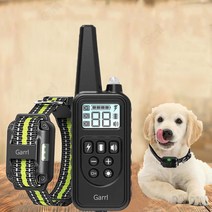 Garrl 강아지 전기목걸이 짖음방지기 강아지훈련용 충전식 무선 컨트롤 방수 원격조종, 1개