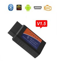 차량진단기 자동차진단기 OBD2 obd2 인포카 Elm327 obd2 스캐너 elm 327 v1.5v2.1 블루투스 코드 리더 자동 진단 스캐너 도구 android 용, v1.5