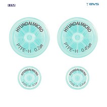 실험실용 시린지필터 직경13mm 재질 GF+PTFE-H 공극 0.2micro m 1000/pk-HM
