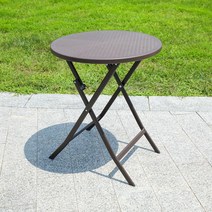 TK004 실내외 테이블/야외테이블/테라스 테이블, 60cm PVC 접이식 원형 테이블