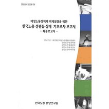 여성노동정책의 의제설정을 위한 한국노총 성평등 실태 기초조사보고서: 최종보고서, 한국노총중앙연구원
