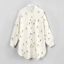 일상화보 안드레나 여성 롱 셔츠 데일리 캐얼