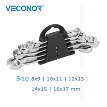 동파이프확관기 세트 플레어링툴 유압확장기 오일 파이프 플레어 너트 렌치 도구 5 개 키 세트 미러 광택, 01 type A