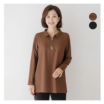 김여사 슈빌 지퍼 반오픈 블라우스 엄마옷/마담옷/중년여성/40대/50대