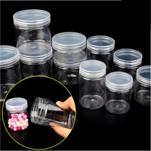 [FreeManner] 악세사리 비즈 보관 투명 보관용기 10개 액체 괴물 슬라임 보석 십자수 보관통 만들기재료 약통, 7cm - 150ml