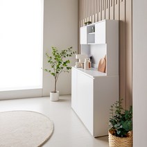 주방 전자렌지 밥솥 수납장 서랍장 홈카페 주방키큰장 그릇장, 주방수납장 상부장세트 1200, 화이트 대리석(하부장 상판)