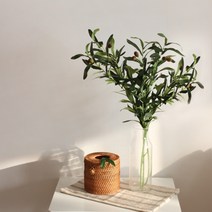 올리브 나무 조화 가지 100cm 대형 [나뭇잎 식물 인조나무가지 인테리어 조화장식 소품], 단품