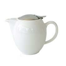 제로재팬 티포트 라운드 350ml 화이트 도자기티포트, 본상품선택