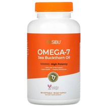 시부뷰티 오메가-7 씨벅톤 오일1000mg 180 베지 소프트겔 산자나무 씨앗 열매