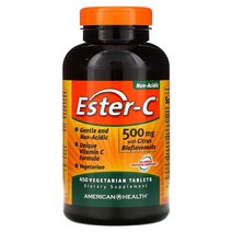 아메리칸 헬스 Ester-C with Citrus 바이오플라보노이드 500 mg 450 Vegetarian 정, 450 Count
