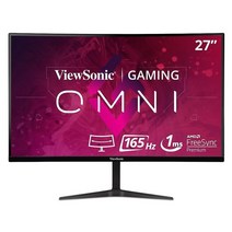 뷰소닉 ViewSonic OMNI VX3418-2KPC 34인치 울트라 와이드 커브 1440p 1ms 144Hz 게이밍 모니터 적응형 동기화 아이 케어 HDMI 및 디스플레이, 27-Inch 1440p