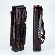 YEONSSHOP 프리미엄 특5단 민물낚시가방, 블랙   레드