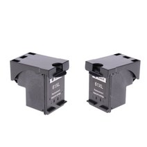 GHSHOP 2 조각 잉크 카트리지 61XL 교체 용 1000 1050-J110d 검정색, 46x48x30mm, 블랙, ABS