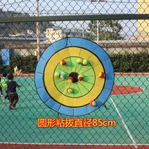 대형 캐치볼 과녁판 밸크로 어린이 아이들 체육대회, 라운드83cm끈적끈적한볼타겟10볼블루모델