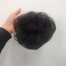 D632 여자정수리가발 부분 볼륨 붙임머리 가발사이트, 흑갈색
