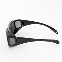 [풀리줄리] 넓은시야확보 편광선글라스 자외선차단 경량 낚시안경 넓은시야 편광 선글라스 (블랙)