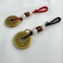 TQ 행운 재물 오제전 염주 키홀더 2개 B04S