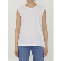23SS JAMES PERSE 코튼 슬리브리스 티셔츠 WUC3845 WHT
