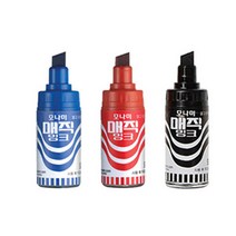 모나미 병매직 유성 마카 사각닙 유성매직, 흑색