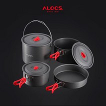 알록스 초경량 캠핑 코펠 백팩킹 초경량 식기 세트 5-6인용 (ALOCS)