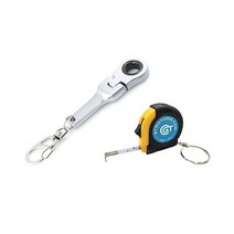 GTRotors 10mm 라쳇렌치 키체인 키링 보너스토이스패너, 실버2