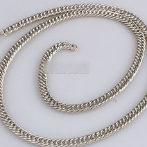 스트리트 스타일 다이킨체인 힙합목걸이-화이트OC