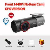 차량용모니터 sameuo u700 dash cam 전면 및 후면 카메라 레코더 qhd, 전면 1440p GPS, 협력사, 32g