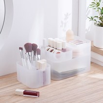 반투명 화장대 화장품 정리함 수납함, 6칸대형