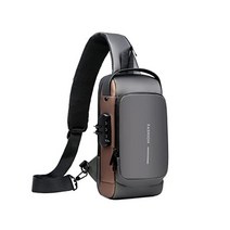 슬링백 SOOWER 바디백 숄더백 스포츠백 대각선 가방 남성 USB 포트 경량 대용량 발수 자전거 여행