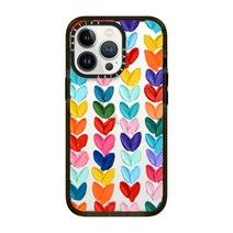 CASETiFY 임팩트 케이스 iPhone 13 Pro - Clear Polka Daub Hearts - 클리어 블랙