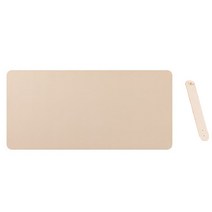 IAWI 가죽 데스크 매트 책상 패드 테이블 논슬립 와이드 대형 마우스 장패드, 베이지